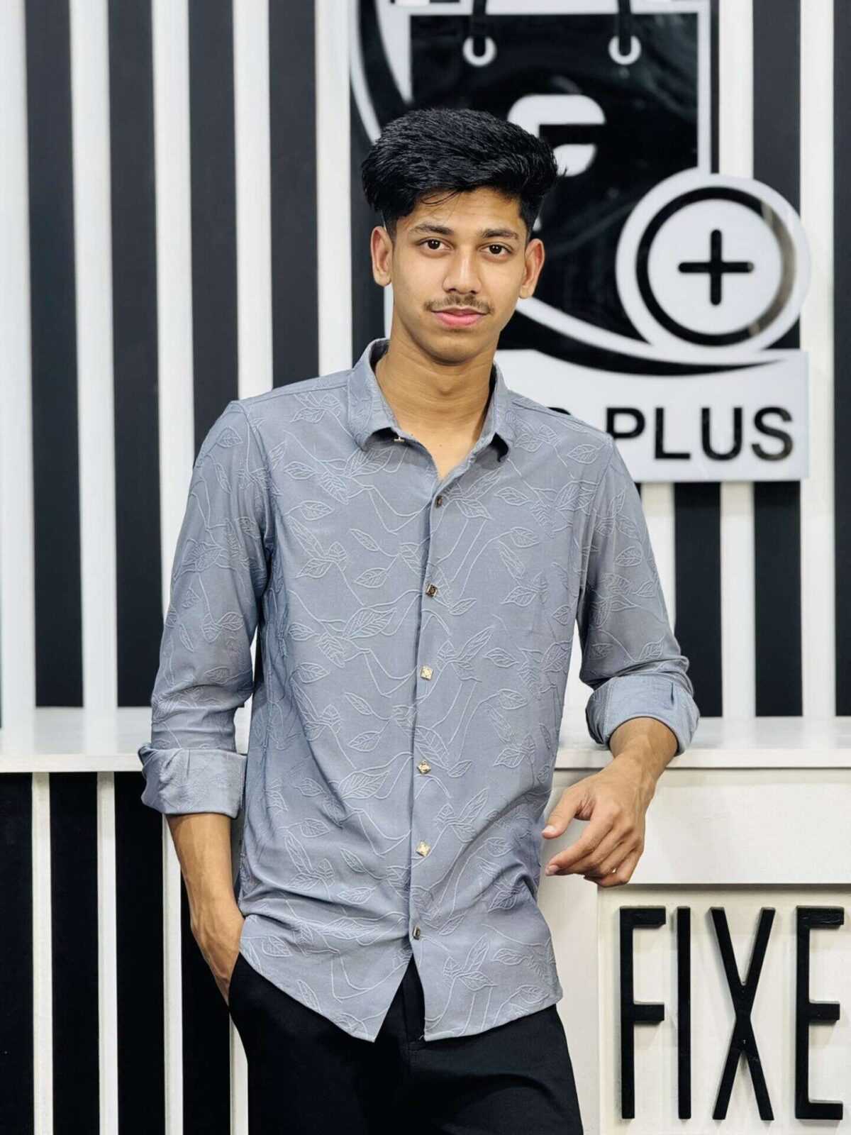 Chinese High Spandex Casual Shirt 28