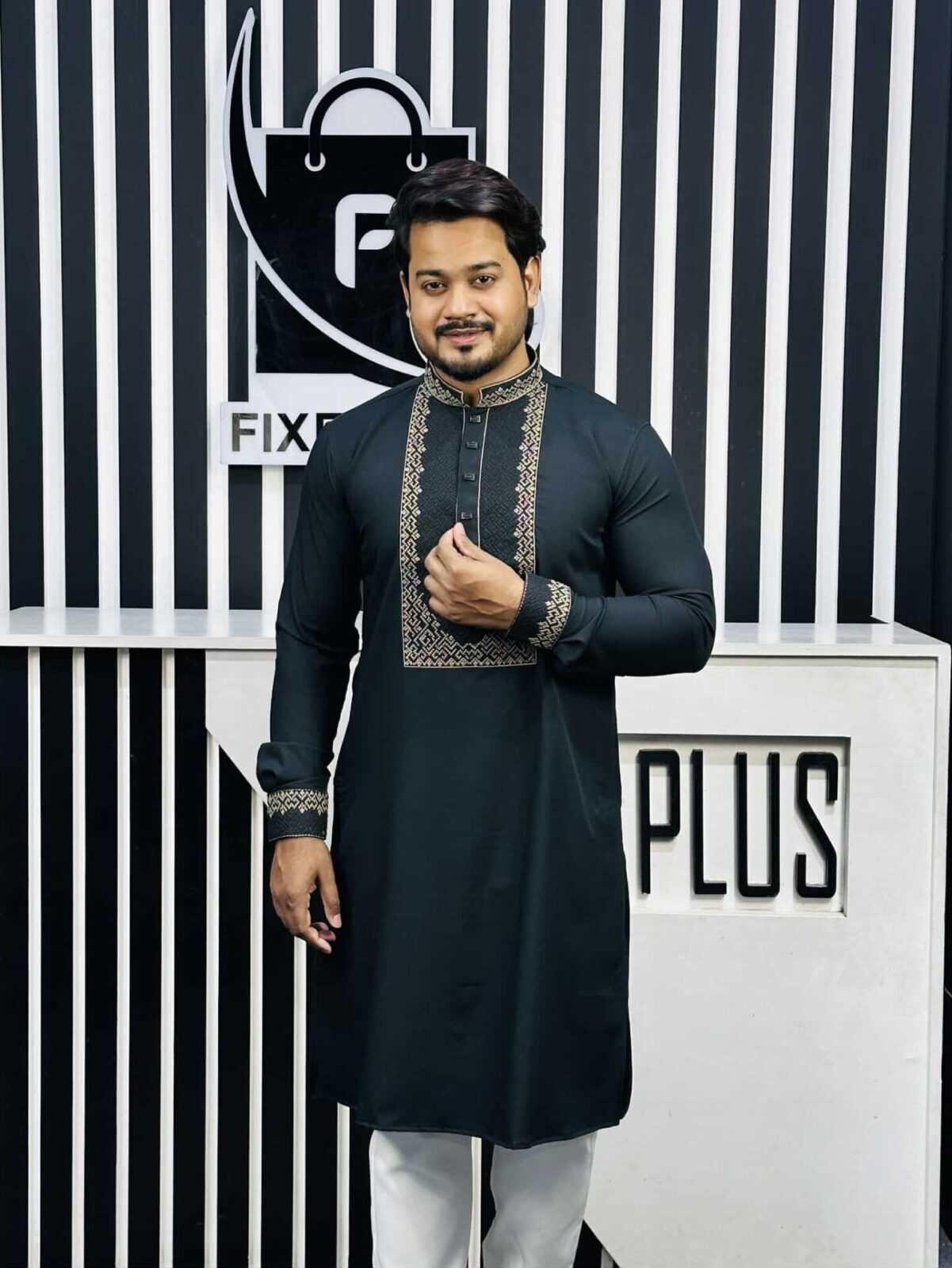 Embroidery Mabruk luxury Panjabi (EML-102) - Image 2