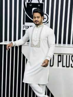 Embroidery Mubarak luxury Panjabi