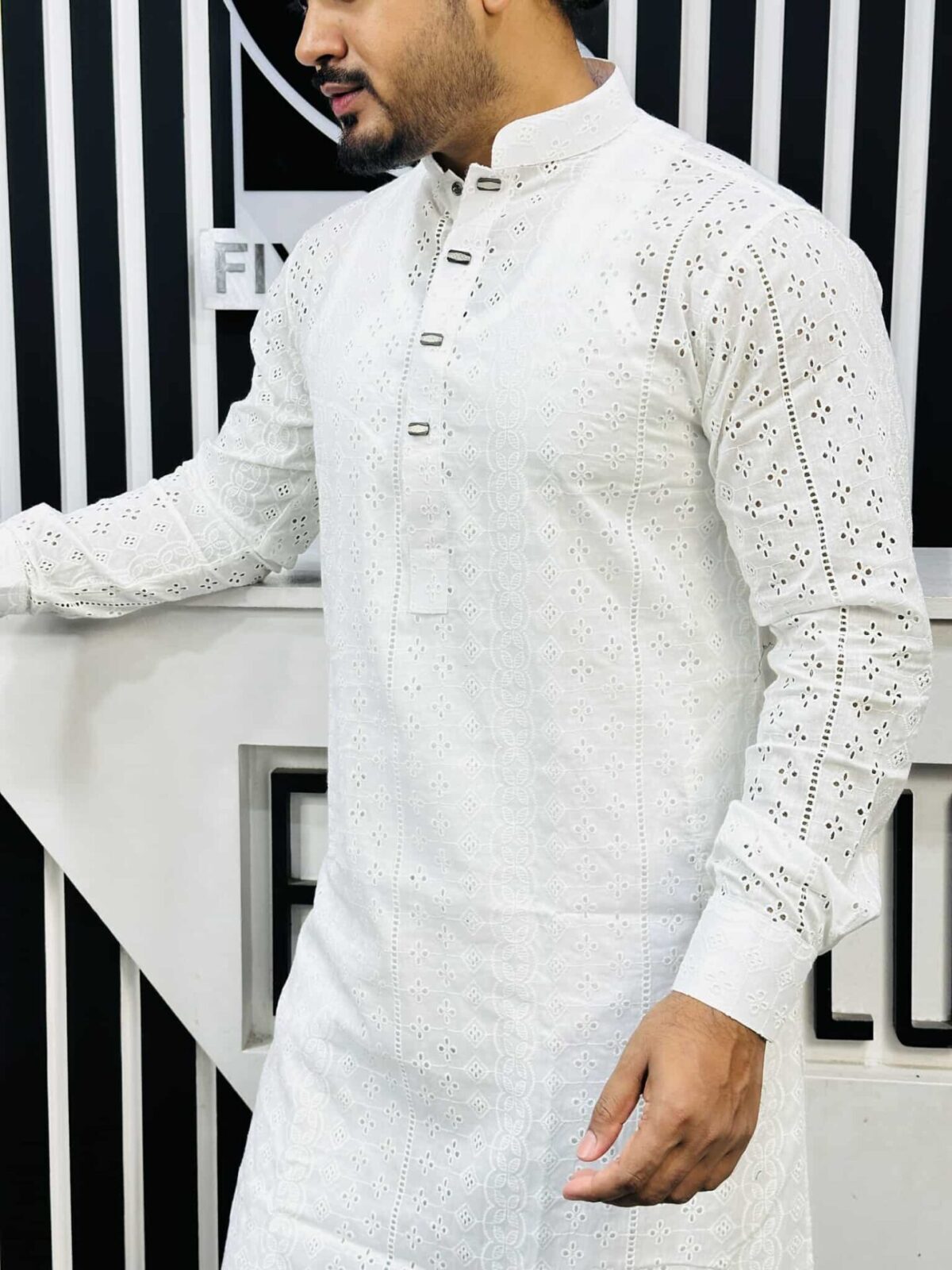 Chicken Cut Work Panjabi (CP-101)