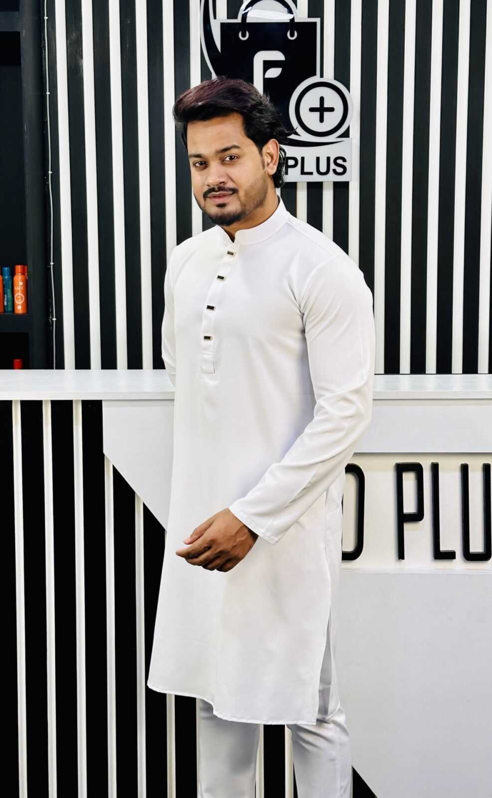 Formal Panjabi White - Image 3