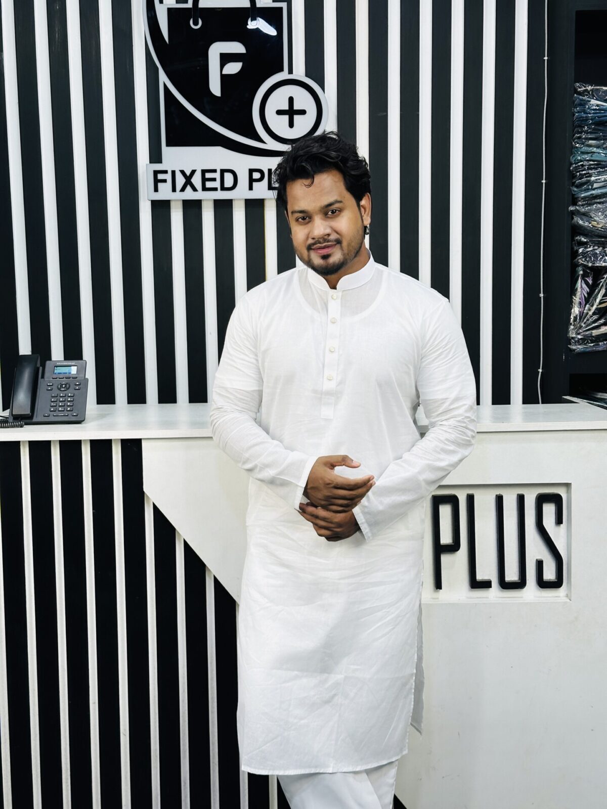 Dhoti Cotton Punjabi Design 001307 - Image 5