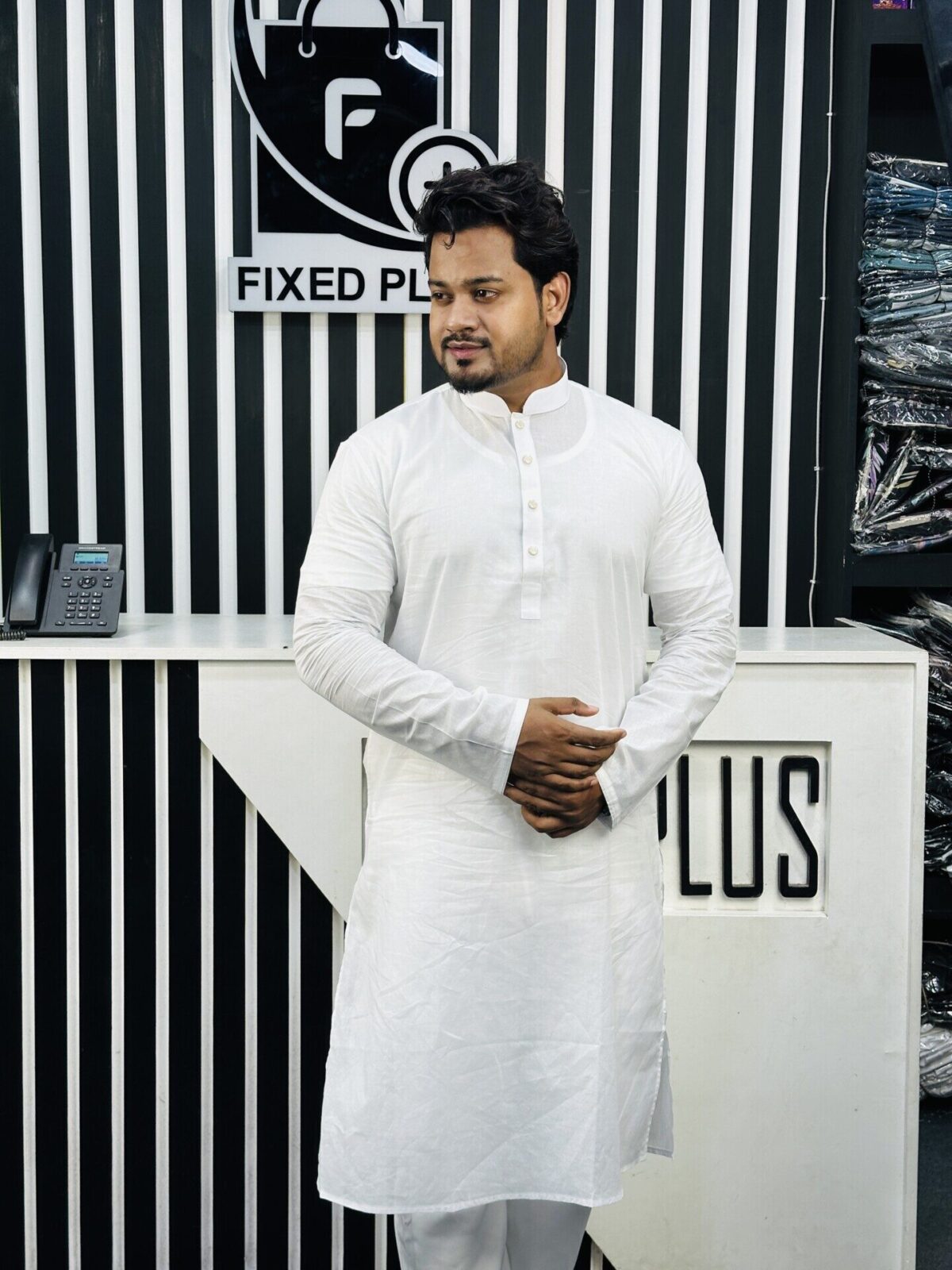 Dhoti Cotton Punjabi Design 001307 - Image 3