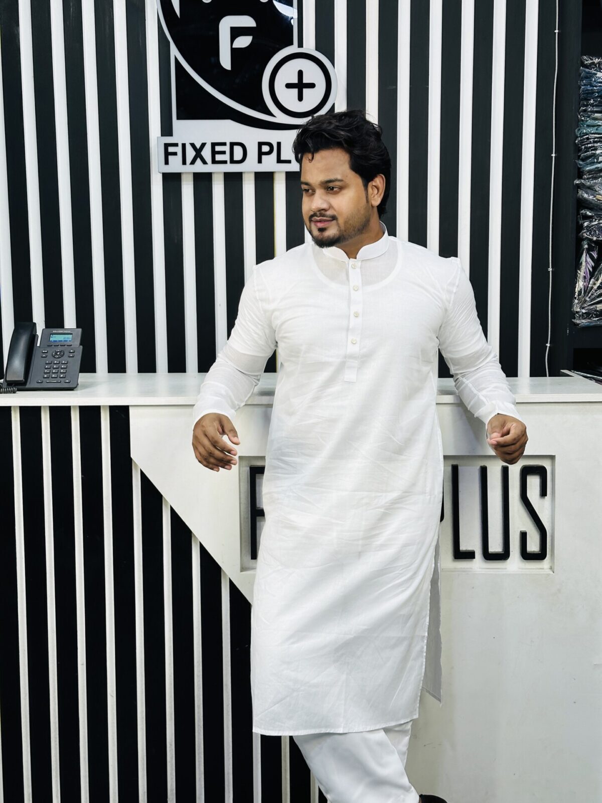 Dhoti Cotton Punjabi Design 001307 - Image 4