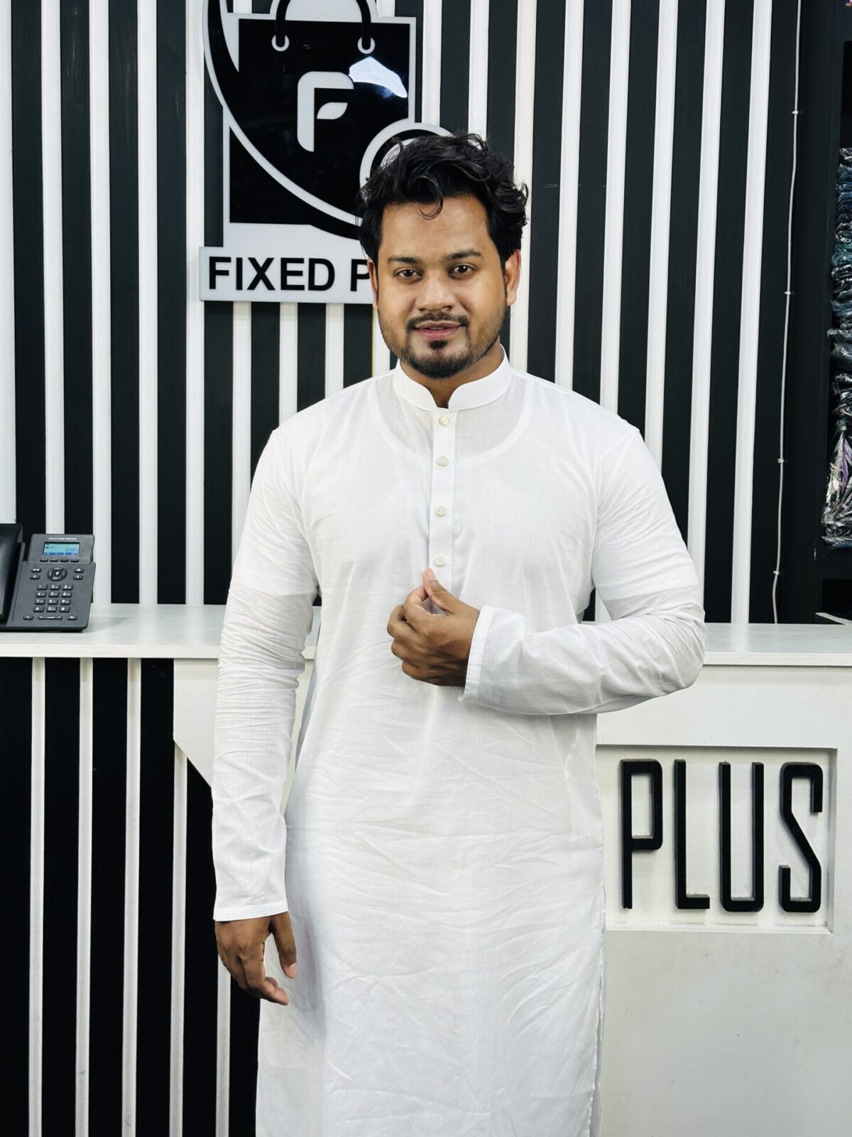 Dhoti Cotton Punjabi Design 001307 - Image 2