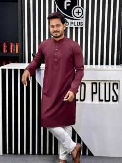 Formal Panjabi Deep Maroon
