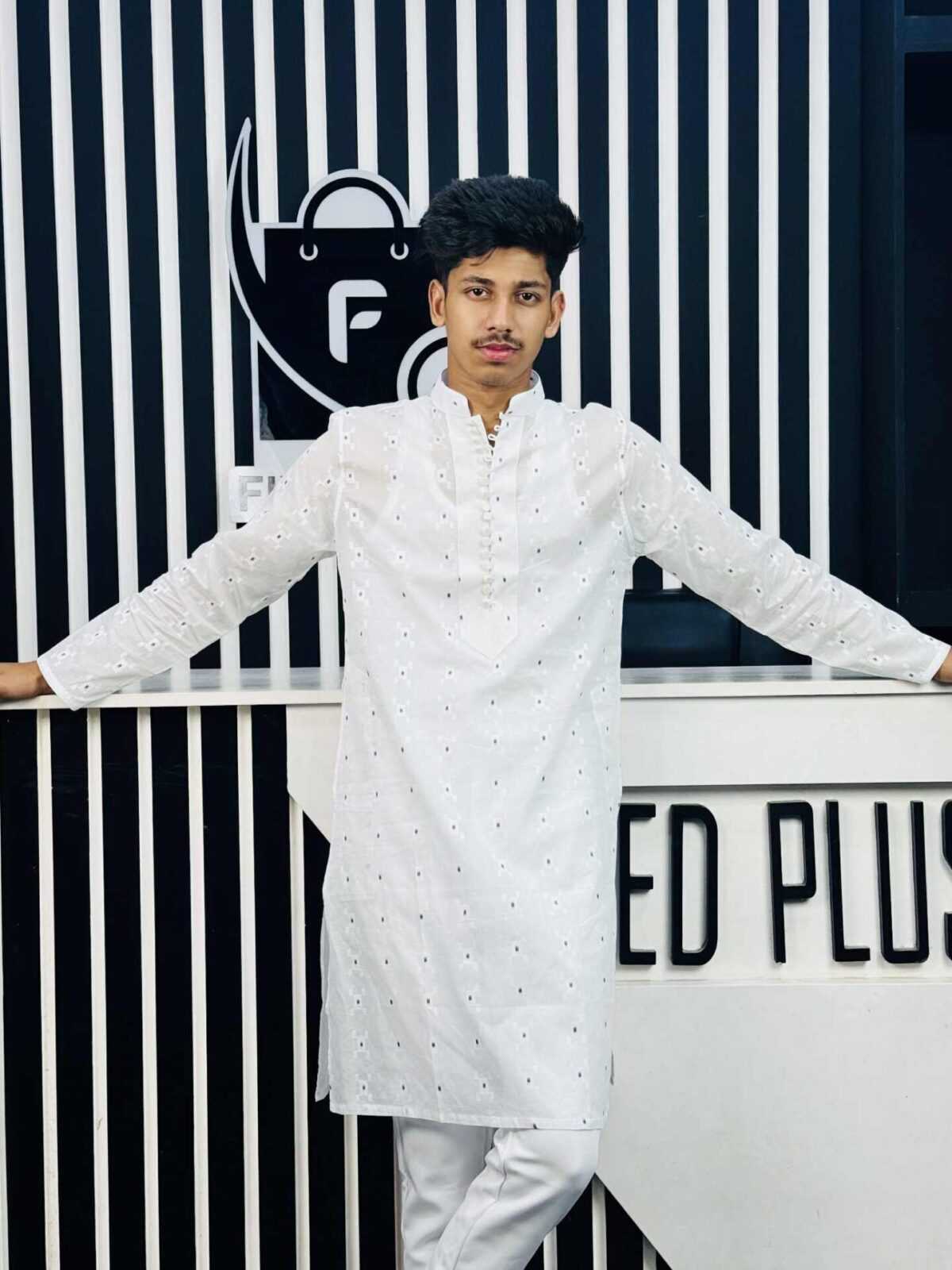 Summer Friendly Special Panjabi (Blue Dot) (SFSP-105) - Image 2