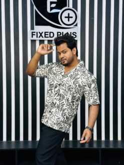 V-Cut Drop Shoulder Shirt 00157