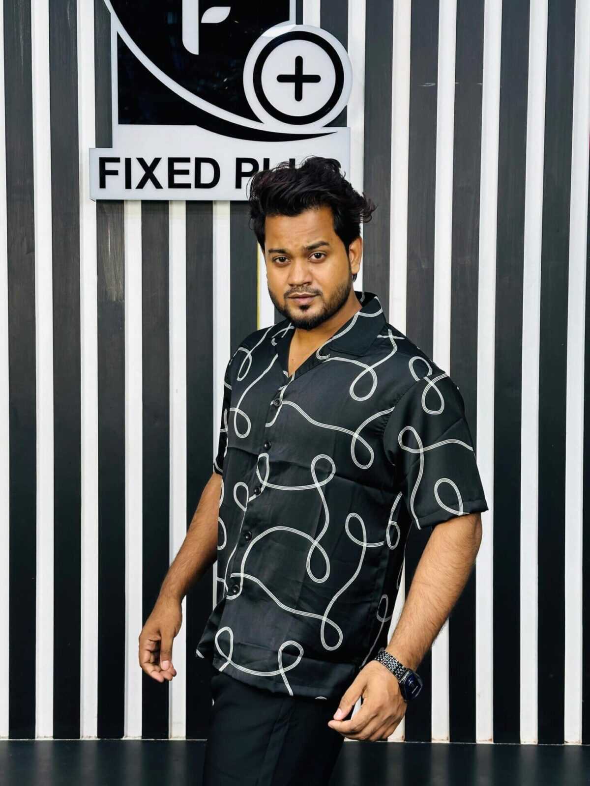 V-Cut Drop Shoulder Shirt 00152 - Image 4