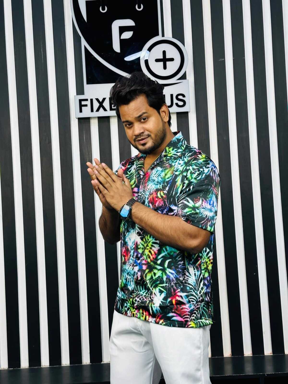 V-Cut Drop Shoulder Shirt 00154 - Image 4