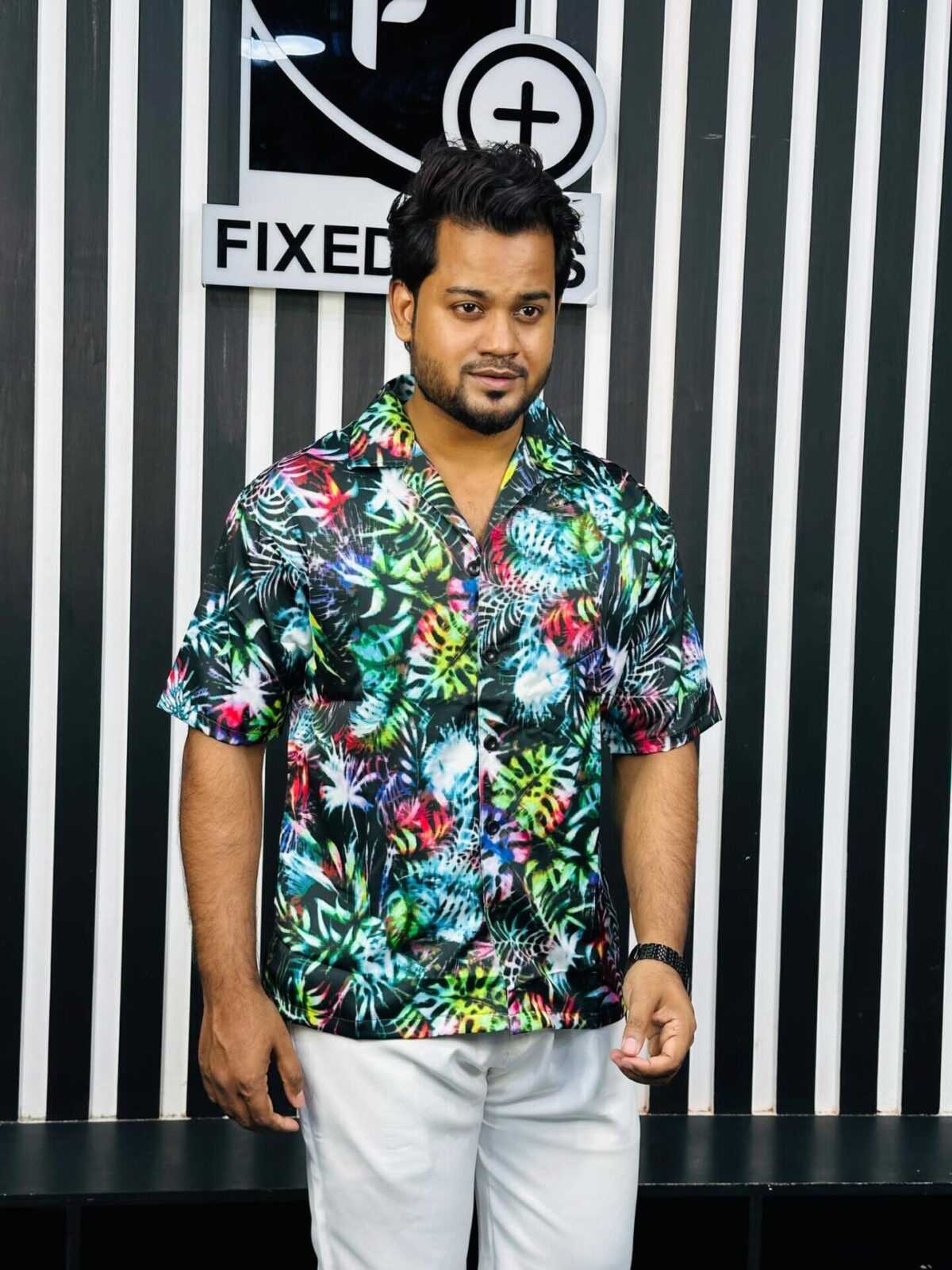 V-Cut Drop Shoulder Shirt 00154 - Image 5