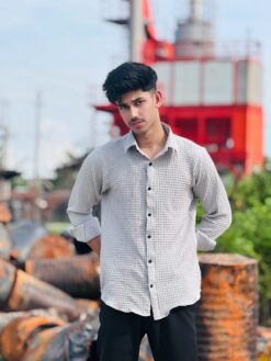 Textured Casual Shirt (Ash) (TCS-6)