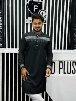 Embroidery Half Body Sequence (Black) 1220