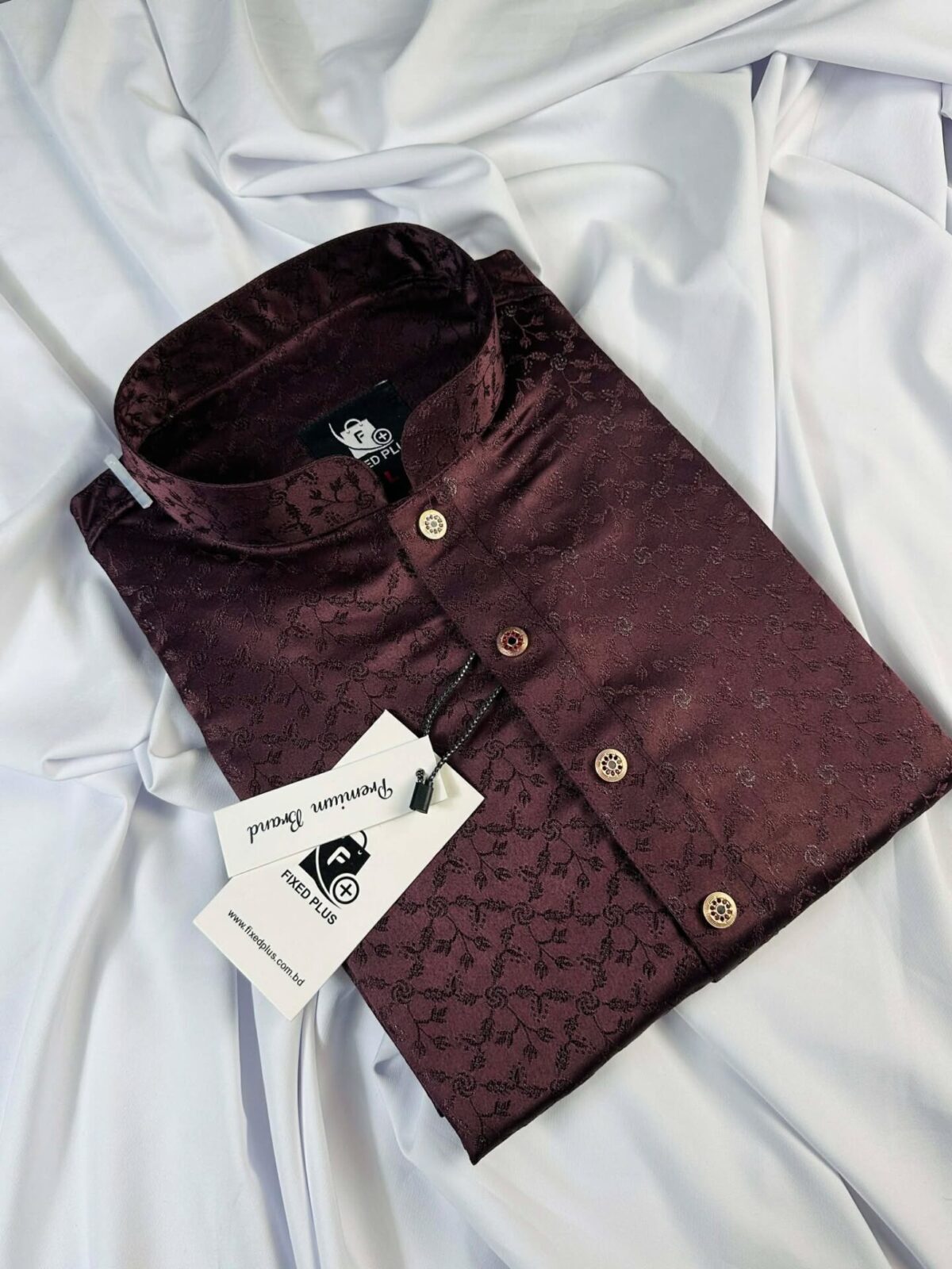 Regal Maroon Katan Panjabi (RKP-3)