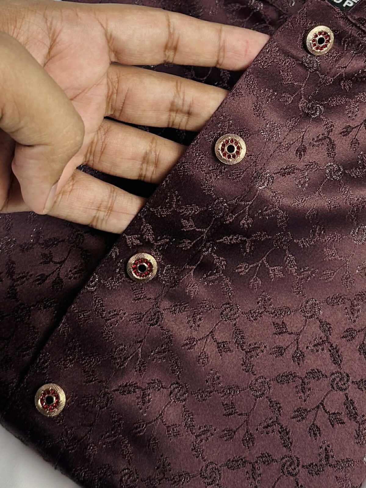 Regal Maroon Katan Panjabi (RKP-3) - Image 2