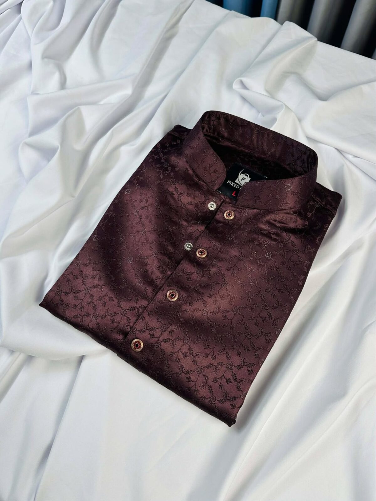 Regal Maroon Katan Panjabi (RKP-3) - Image 3