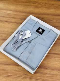 Silver Ash – Premium Emirati Thobe (PET-3)