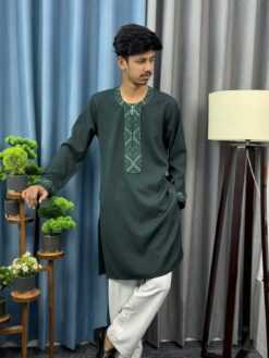 Round Neck China Popcorn Panjabi (RNP-3)