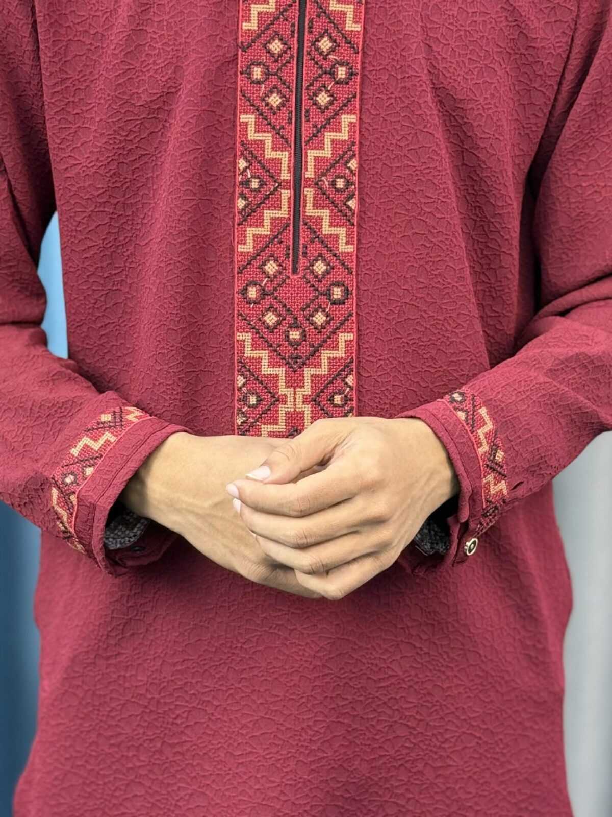 Round Neck China Popcorn Panjabi (RNP-2) - Image 2