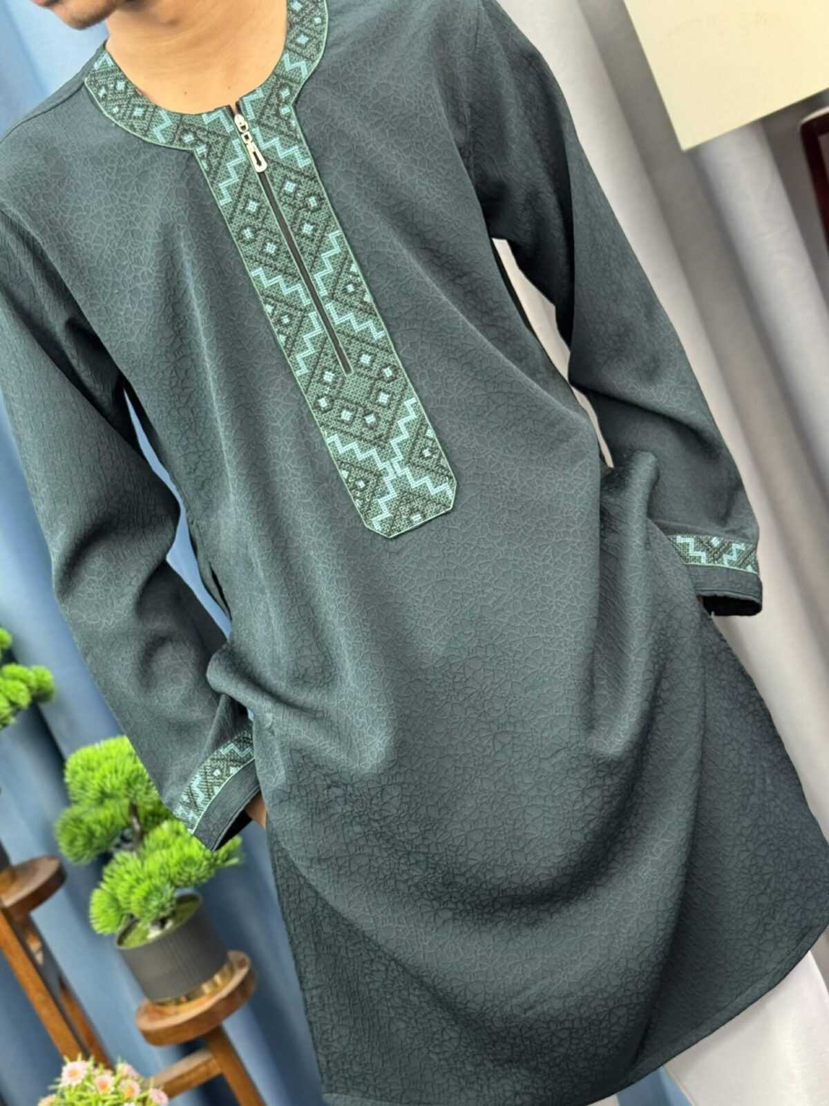 Round Neck China Popcorn Panjabi (RNP-3) - Image 3