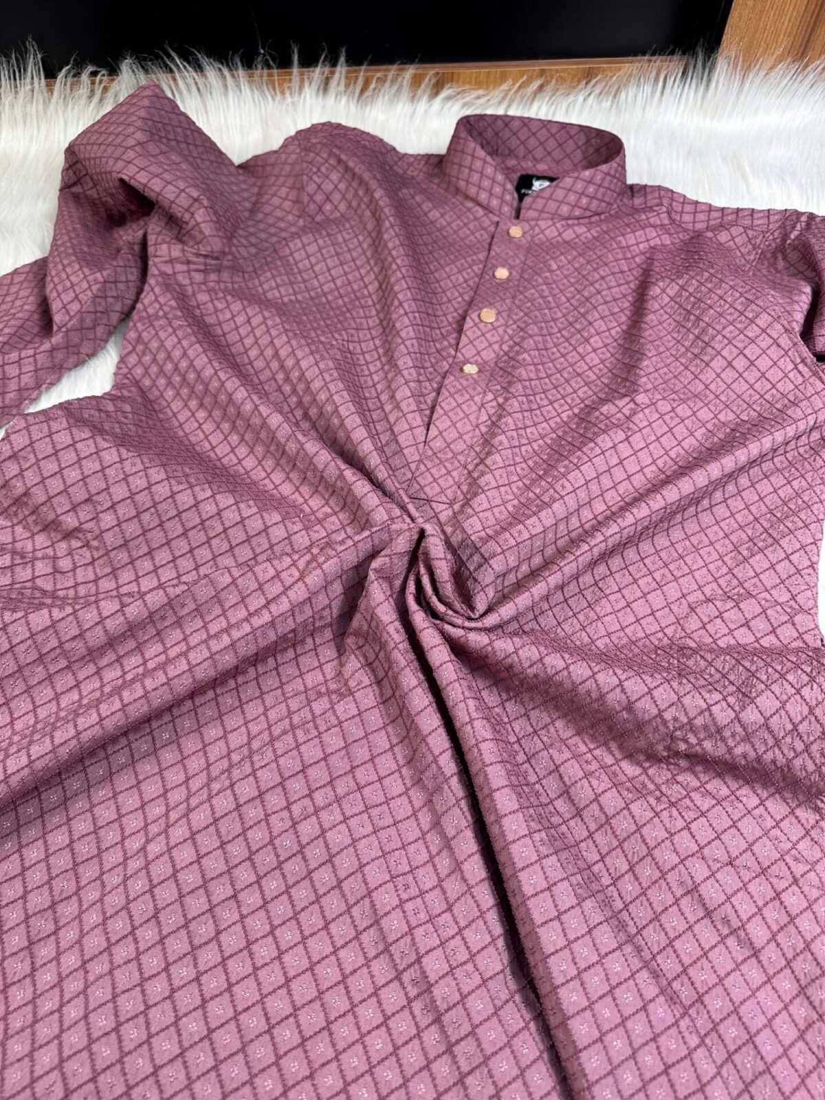 Royal Weave Panjabi – Rosewood (RWP-2) - Image 4