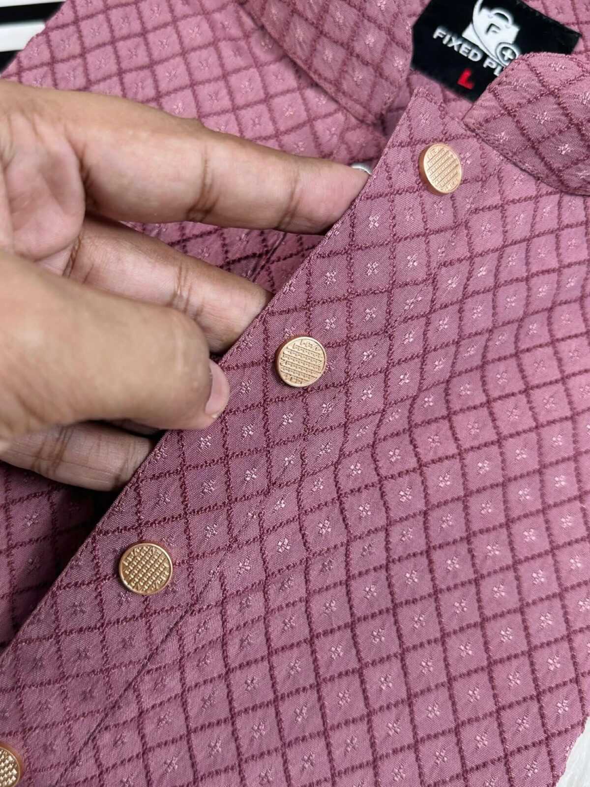 Royal Weave Panjabi – Rosewood (RWP-2) - Image 2