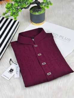 Royal Textura Panjabi – Maroon Luxe (RWP-7)