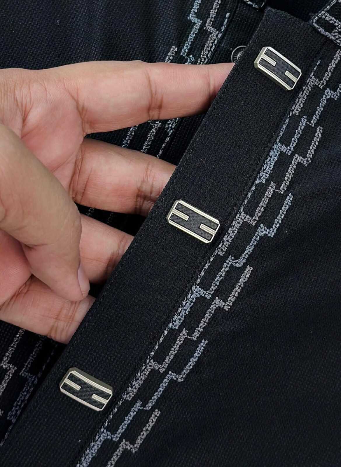 Premium Classic Panjabi – Black (PSP-4) - Image 2