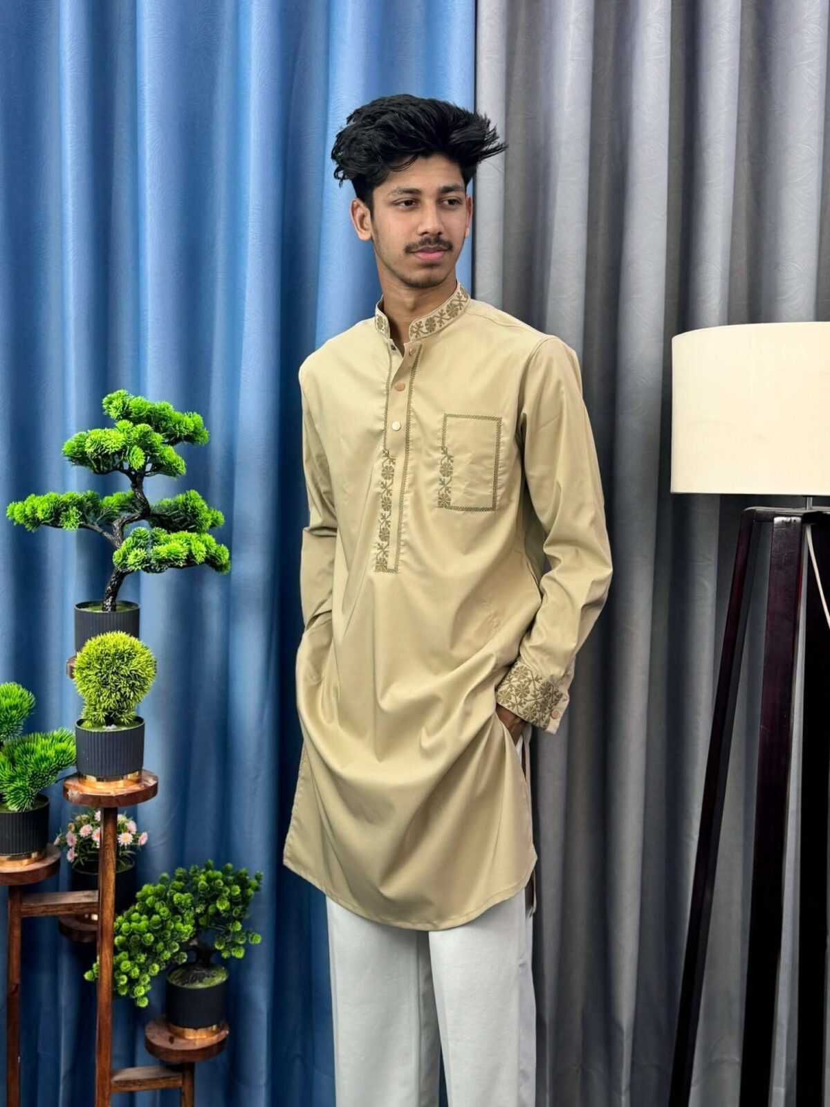 Shehnai Embroidered Panjabi (SEP-1) - Image 3