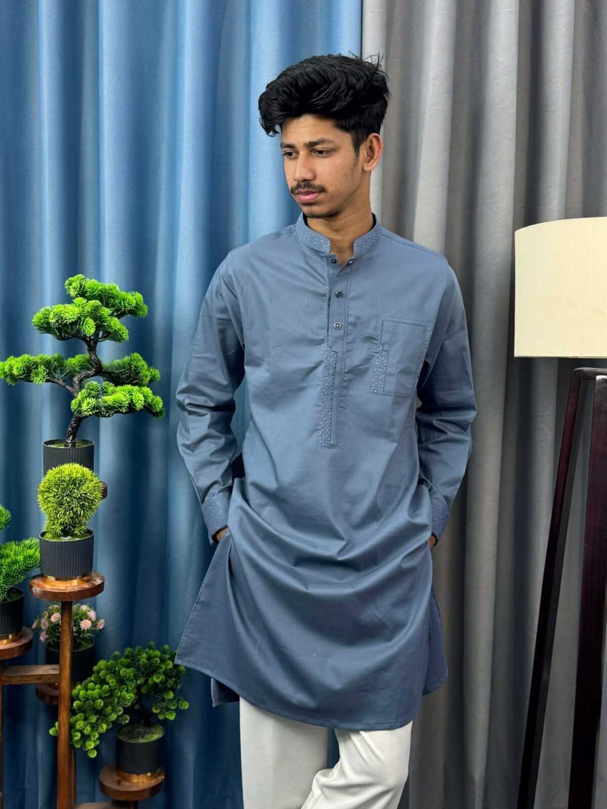 Shehnai Embroidered Panjabi (SEP-3) - Image 3