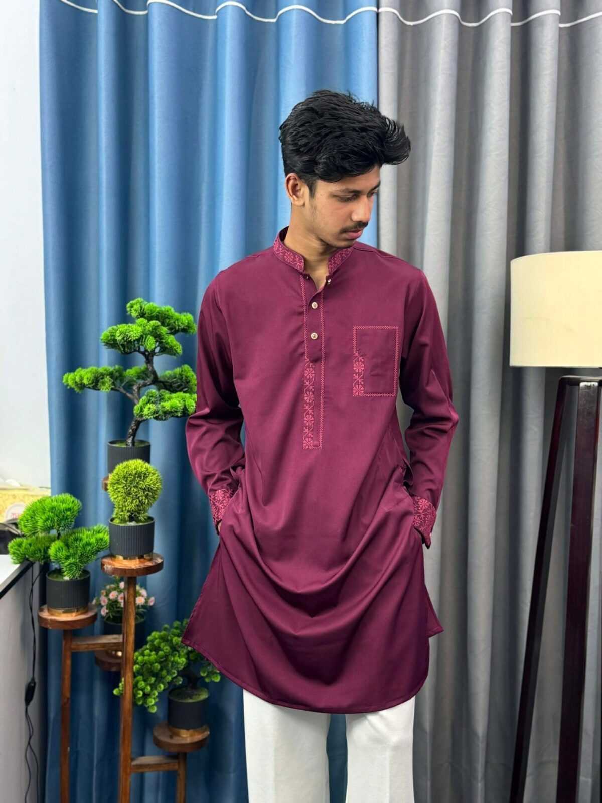 Shehnai Embroidered Panjabi (SEP-4) - Image 3