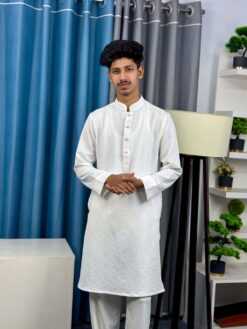 Royal Weave Panjabi – White (RWP-8)