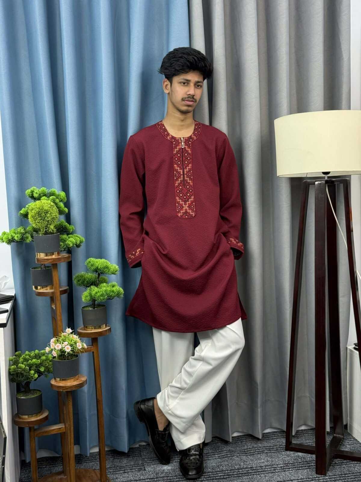 Round Neck China Popcorn Panjabi (RNP-2) - Image 4