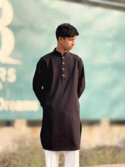 Royal Weave Panjabi – Black (RWP-9)
