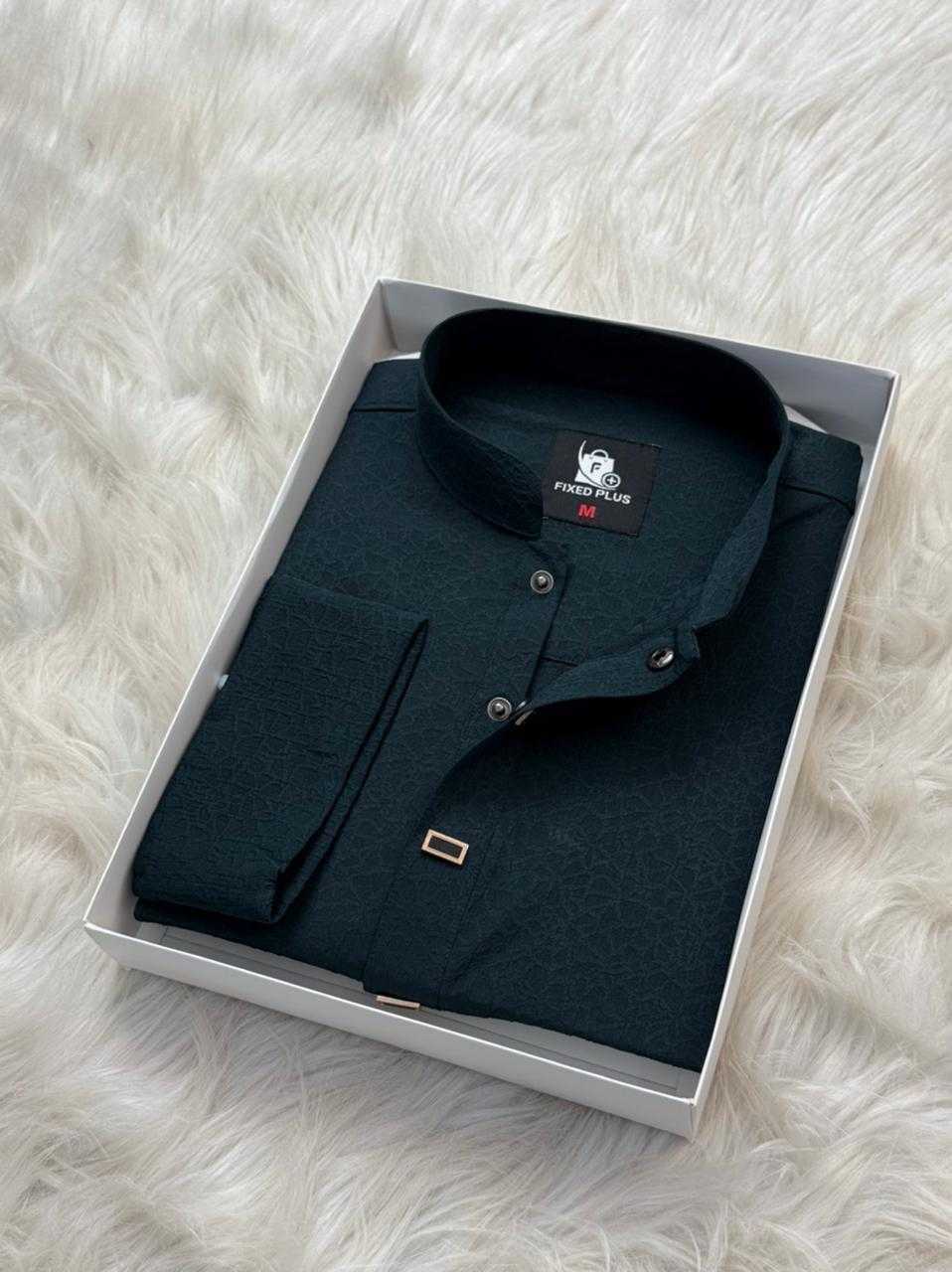 Royal Weave Panjabi – Dark Bottle Green (RWP-10)