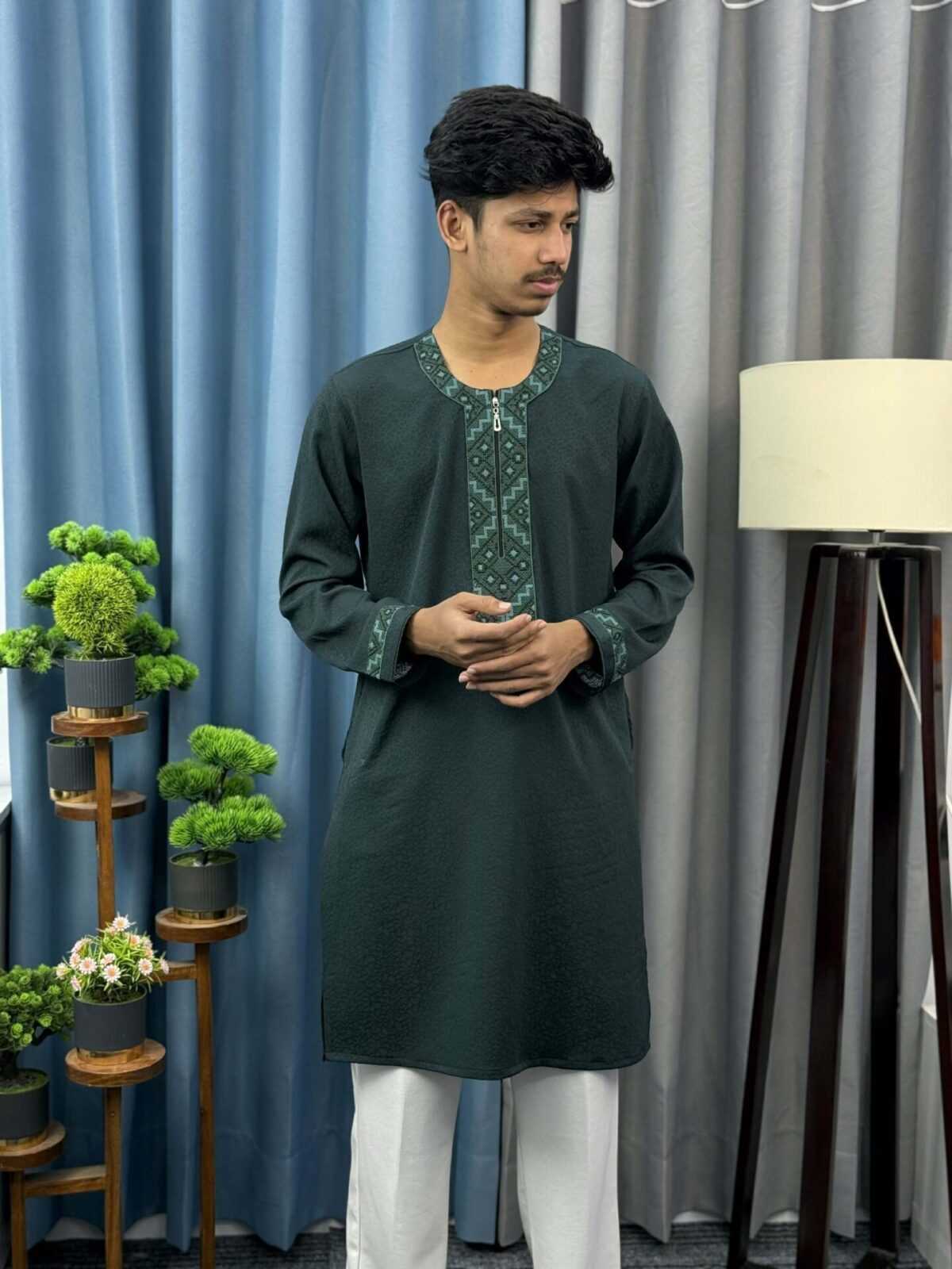 Round Neck China Popcorn Panjabi (RNP-3) - Image 2