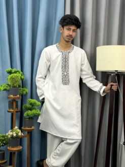 Round Neck China Popcorn Panjabi (RNP-1)