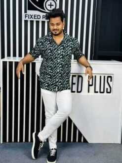 V-Cut Drop Shoulder Shirt 00147