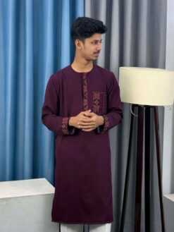 Round Neck With Tassel Embroidery Panjabi (RNEP-3)