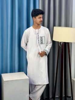 Round Neck With Tassel Embroidery Panjabi (RNEP-2)