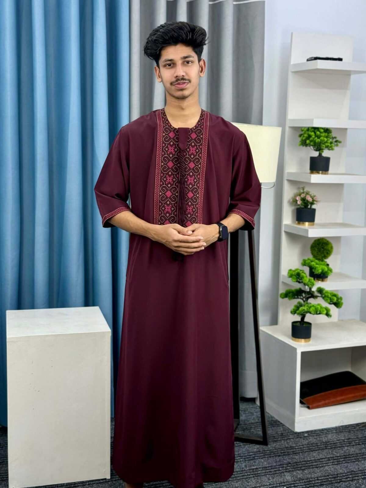 Moroccan Embroidery Panel Thobe (MEPT-2)