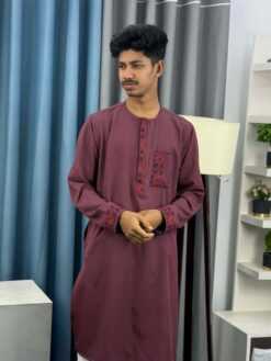 Round Neck With Tassel Embroidery Panjabi (RNEP-4)