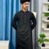 Royal Weave  Panjabi –Black (RWP-4)