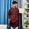 Premium Classic Panjabi – Maroon (PSP-3)