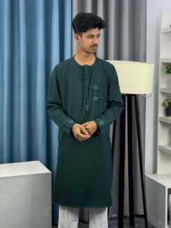 Round Neck With Tassel Embroidery Panjabi (RNEP-1)