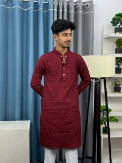 Royal Weave  Panjabi – Maroon  (RWP-3)