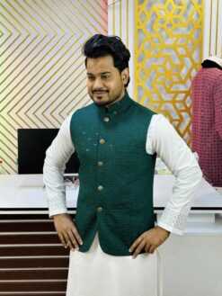 Party wear  Sequence"Koty" (Green) (PSK-3)