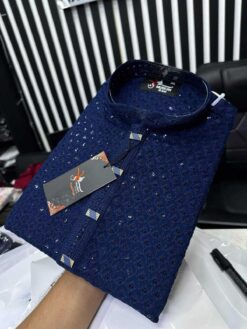 Sequence Panjabi Navy Blue (SP-12)