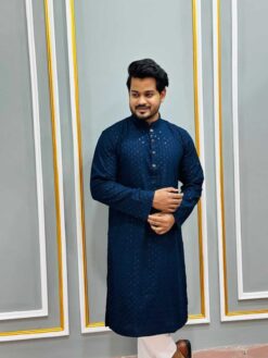 Sequence Panjabi Navy Blue (SP-13)