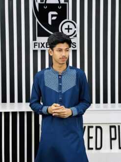 Embroidery Cuff (Navy) 1216